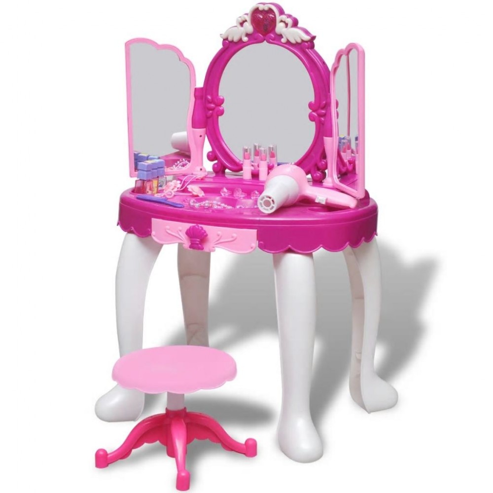 kids dressing table with lights
