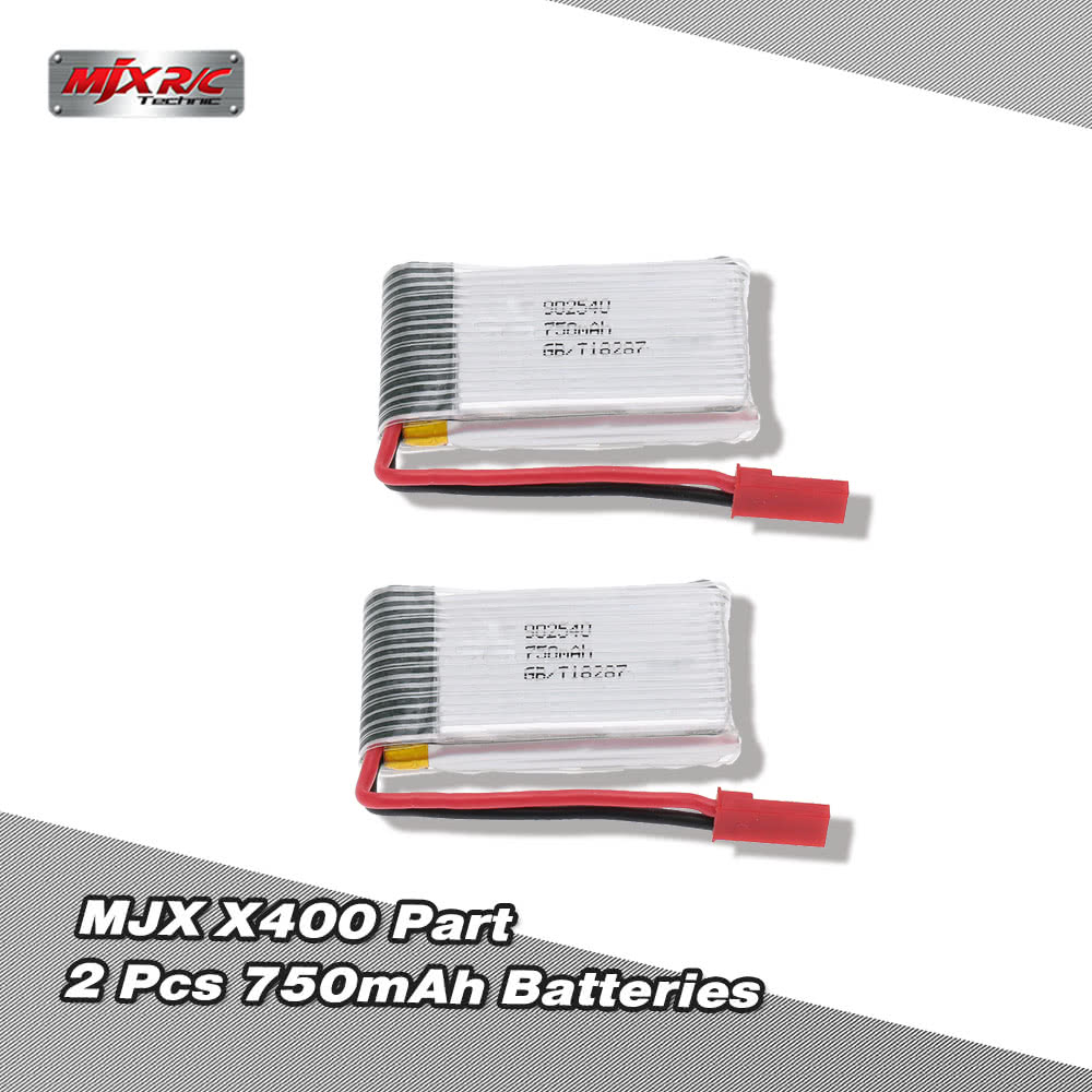Original MJX X400 Part 3.7V 750mAh Lipo Battery for MJX X400-V2 X300C X800 RC Quadcopter