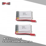 Original MJX X400 Part 3.7V 750mAh Lipo Battery for MJX X400-V2 X300C X800 RC Quadcopter