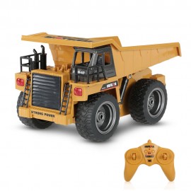 HUINA TOYS NO.1540 2.4G 6CH Alloy Version Dump Truck Construction Engineering Vehicle Toy Gift