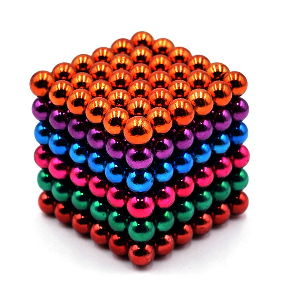 5mm 216 PCS 6 Colors Magnetic Balls Magnets Office Toy Magnetic Sculpture Backyballs Gift for Intellectual Development Stress Relief