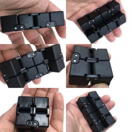 Mini ABS Foldable Infinity Fidget Cube Rubik's Cube Office Decompression Stress Reducer Perfect Finger Anti Anxiety Funny EDC Spinner Toys for Adult and Children