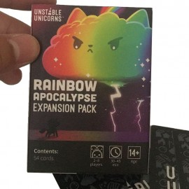 Table Card Game Unstable Unicorns Rainbow Apocalypse Expansion Pack Family Fun Puzzle Educational Games for Kids Adults