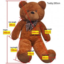 teddy bear stuffed animal plush Brown 260 cm