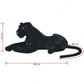 Panther plush toy black XXL