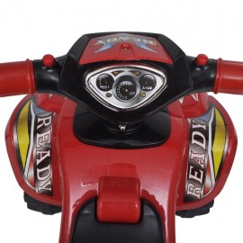 Red Kids Ride-Quad with sound and light