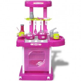 Kids Kitchen Play Kitchen with light and sound effects Rosa
