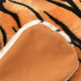  Tiger fur rug plush 144 cm brown