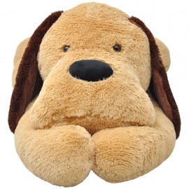 Dog stuffed 80 cm Brown