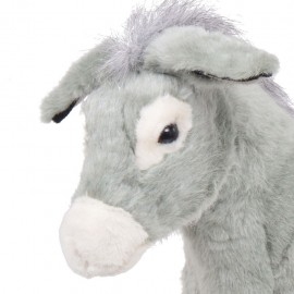 Plush Toy Standing Donkey Gray XXL