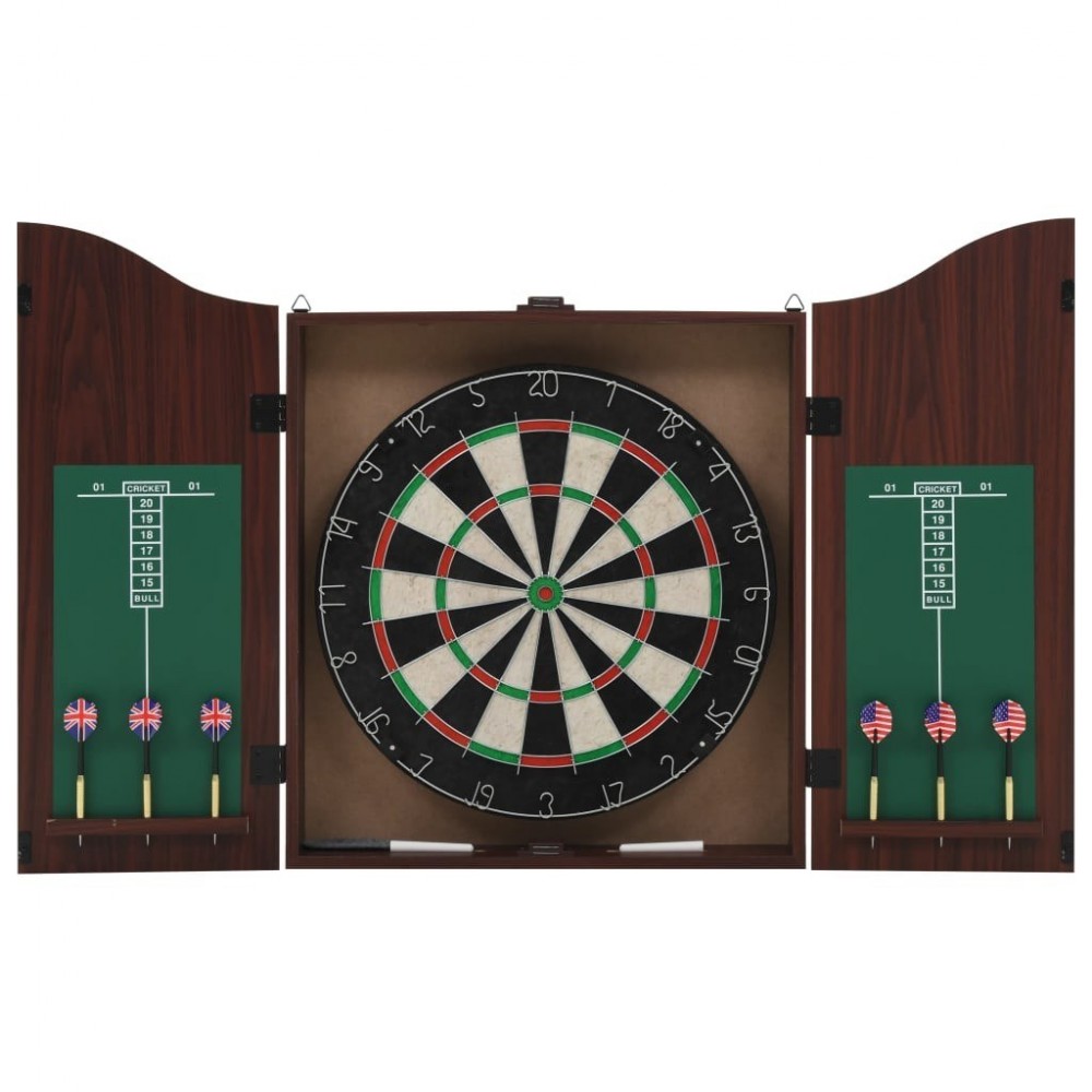Professional Dartboard Sisal with cupboard and 6 darts